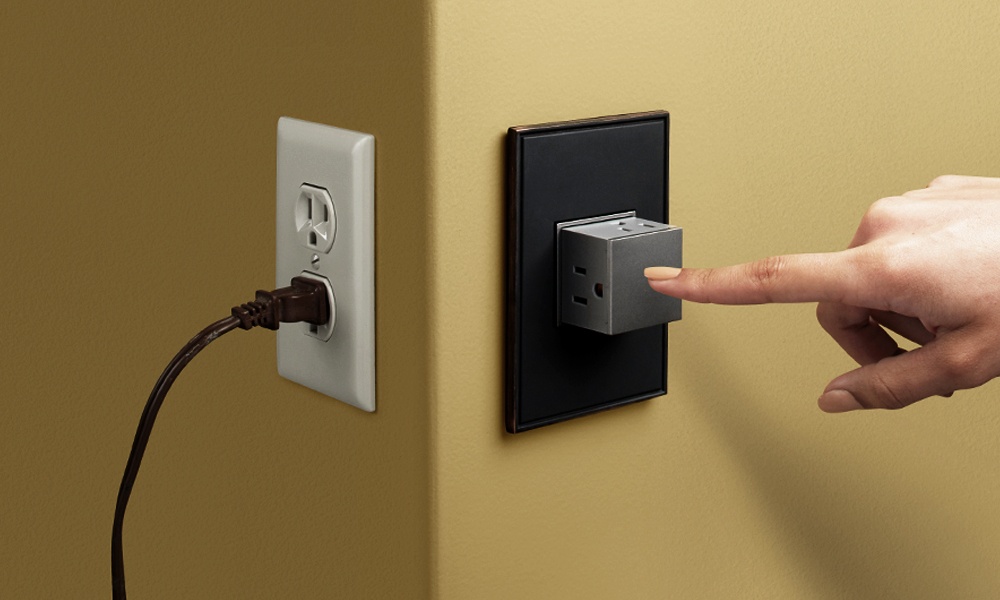 This Adorne Outlet Pops out of Your Wall