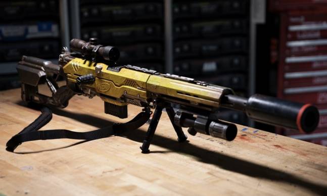 Adam Savage Builds a Custom Tactical NERF Rifle