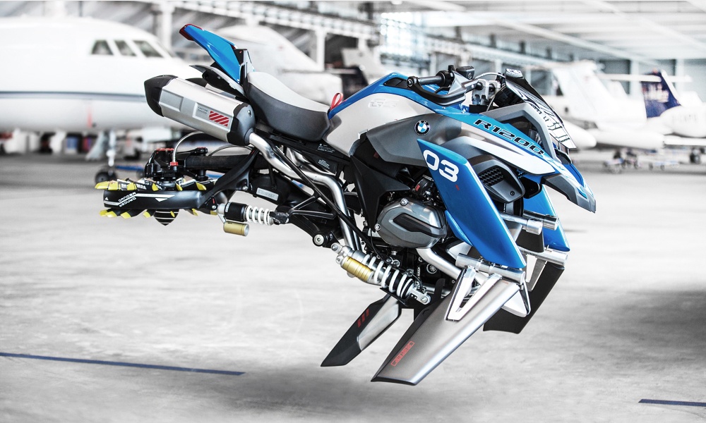 BMW Built a Flying Motorcycle Concept Based on a LEGO Kit