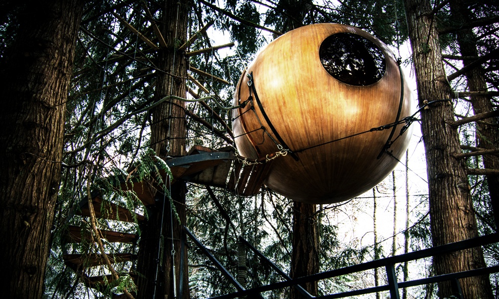 Free Spirit Spheres Suspended Treehouses