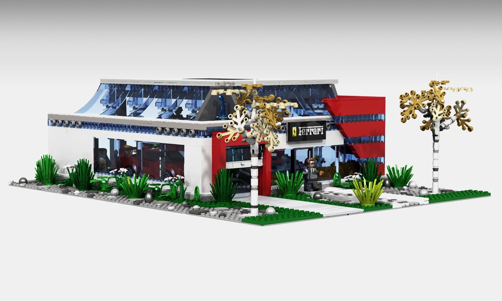 LEGO Ferrari Showroom
