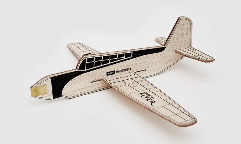 Turbo Flyer Toy Wood Airplane Kit | Cool Material