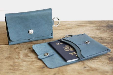 Corter Leather Signature Indigo Travel Wallet