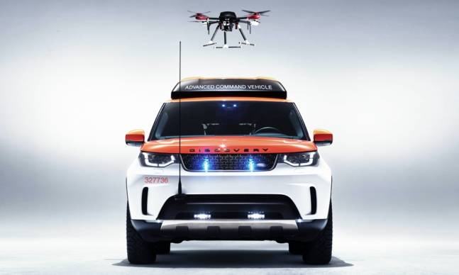 Land Rover’s Search and Rescue Discovery Has a Built-In Drone