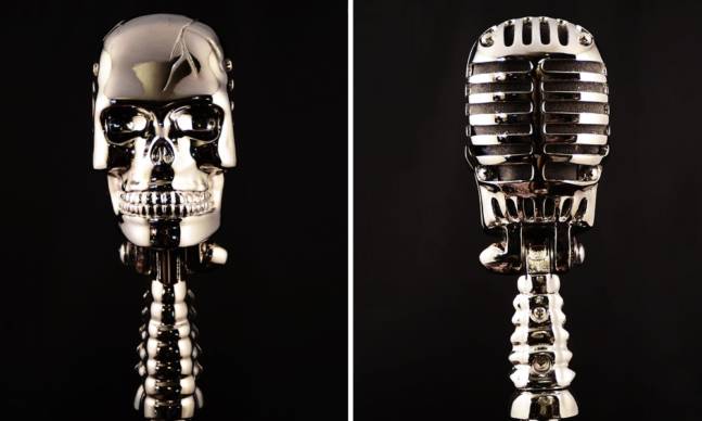 Metal Skull Microphones