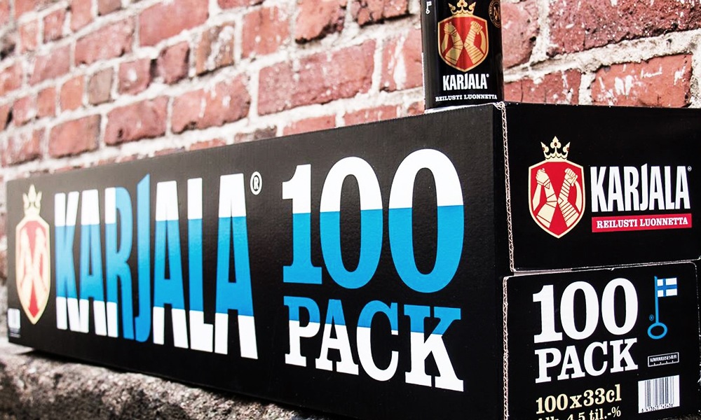A Finnish Brewery Just Made a 100-Can Pack of Beer