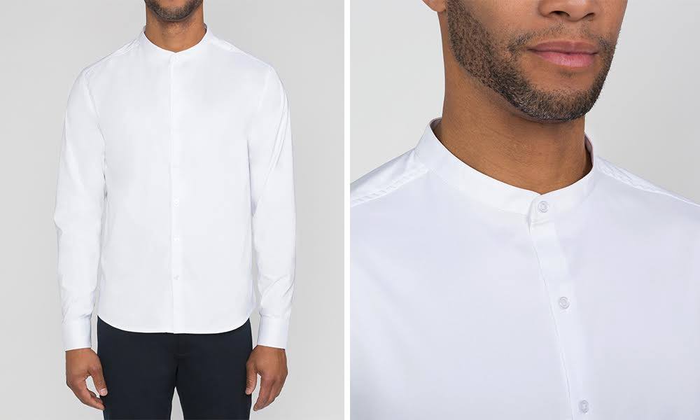 Skip the Collar, Keep the Style With Ministry of Supply’s Daystarter Band Collar Shirt