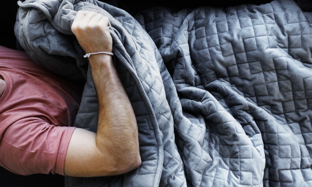 The Gravity Weighted Blanket Will Help You Sleep Better