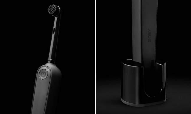 Goby All-Black Electric Toothbrush Kit