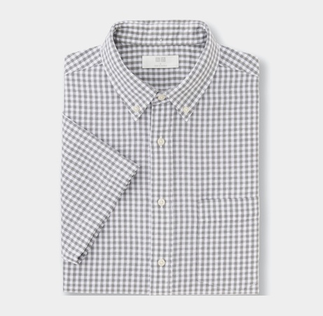 Uniqlo-Checked-Short-Sleeve-Shirt