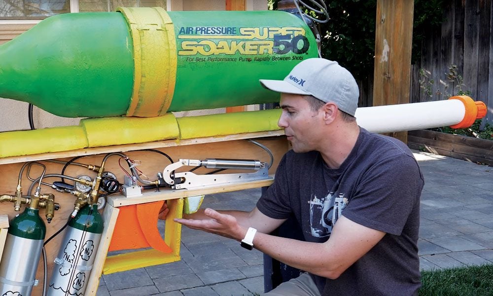 Creator of the World’s Largest NERF Gun Moves on to Super Soakers