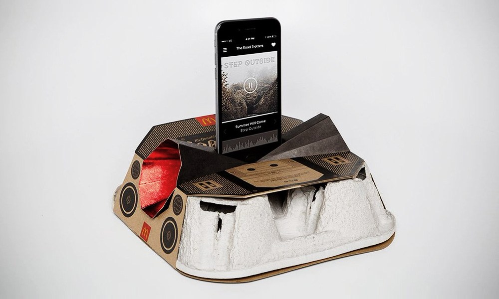 The McBoombox Is a Drink Tray Speaker