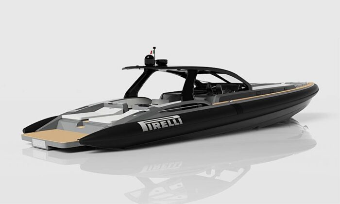 This Pirelli x Tecnorib Boat Is Decked Out in Tire Tread