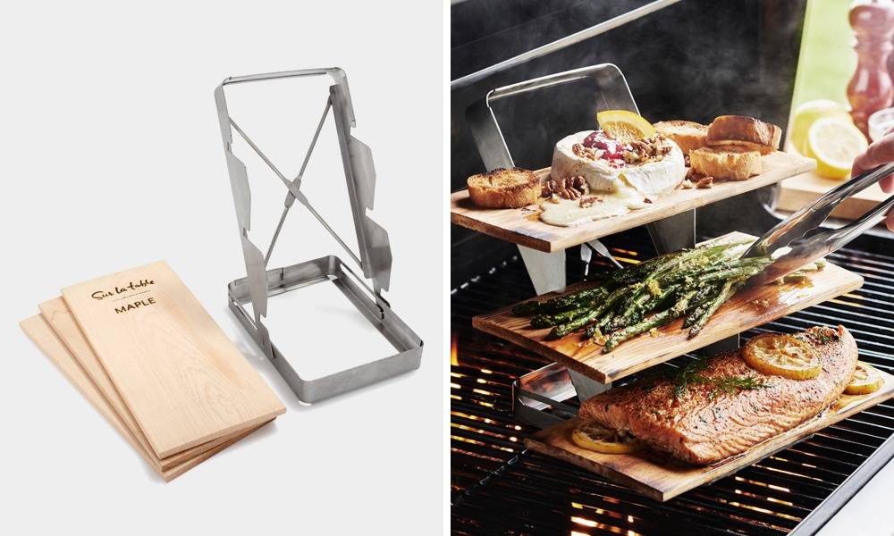 Sur-La-Table-3-Tier-Cedar-Plank-Grilling-Rack