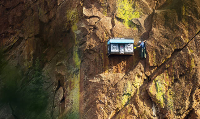 The World’s Most Remote Pop-Up Shop Opened on a Cliff