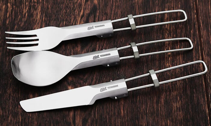 Esbit Titanium Folding Cutlery Set