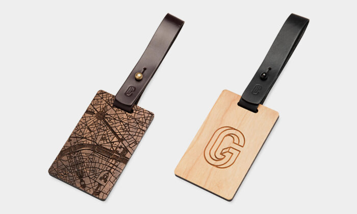 New Custom Wood Luggage Tags