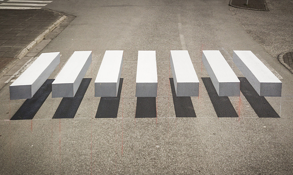 A Town in Iceland Made an Optical Illusion Crosswalk to Slow Traffic