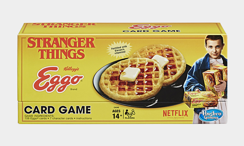 NEW SEALED 2017 Stranger Things Eggo Waffles Card Game Hasbro Netflix 