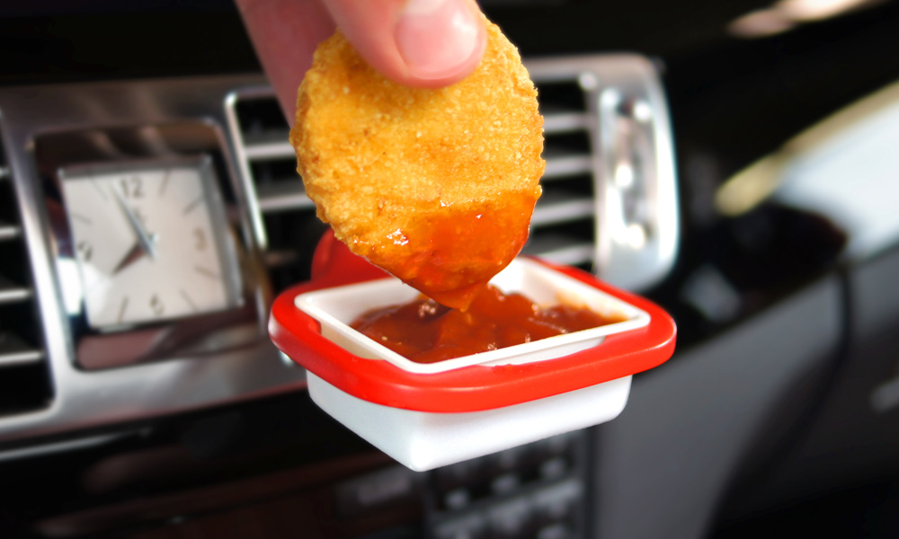 DipClip Is an In-Car Holder for Dipping Sauces