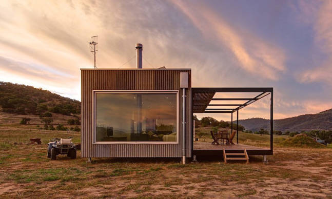 This Off-the-Grid Cabin Is Made from Salvaged Iron
