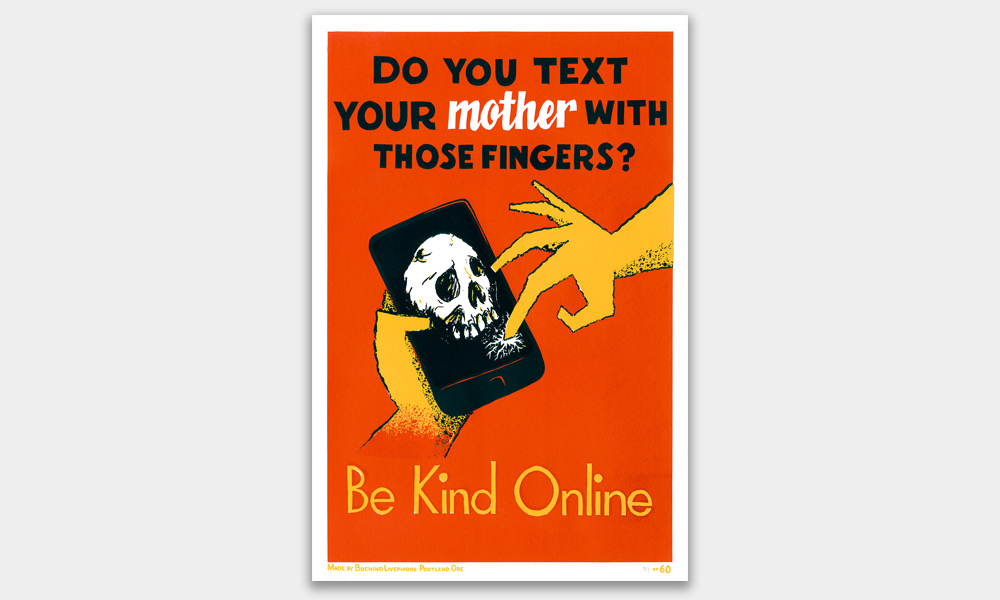 Be Kind Online Is Modeled After WPA Posters of the 1930s