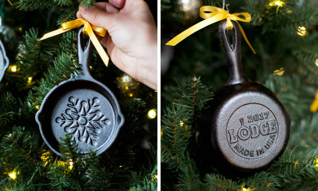 Lodge Made a Mini Cast Iron Skillet for Your Tree