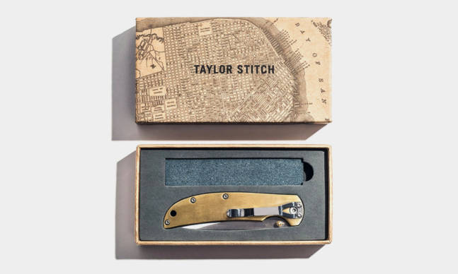 Taylor Stitch Made a Brass Pocket Knife