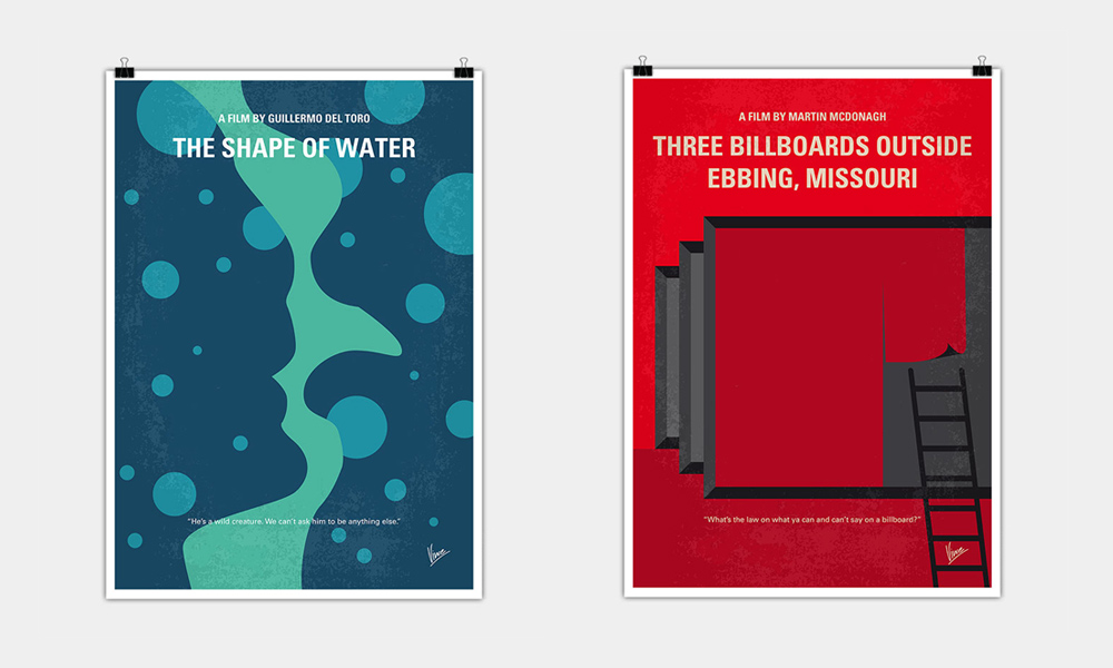 Minimal Posters for the Movies Nominated for Oscars This Year