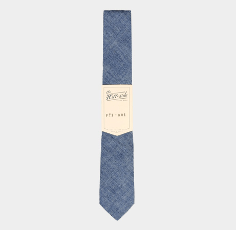 The Hill-Side Indigo Chambray Tie