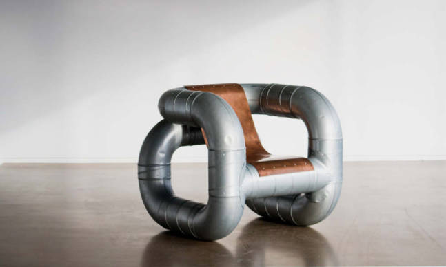 This Chair Is Made From Ventilation Pipes