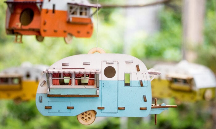 Vintage Camper Bird House