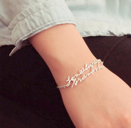 Handwriting-Bracelet