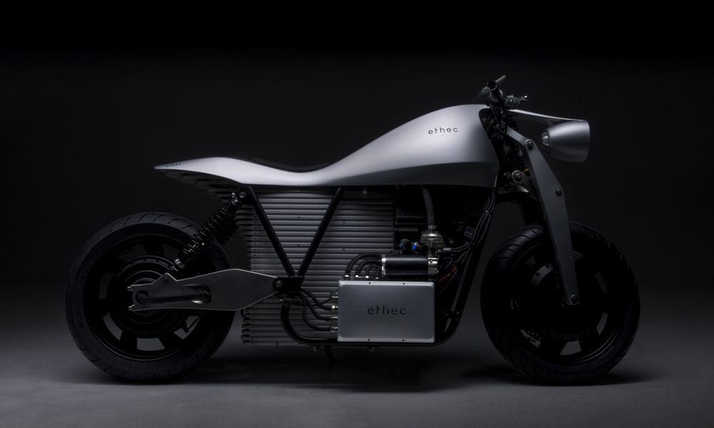 The Ethec Electric Motorcycle Can Go 250 Miles on a Single Charge