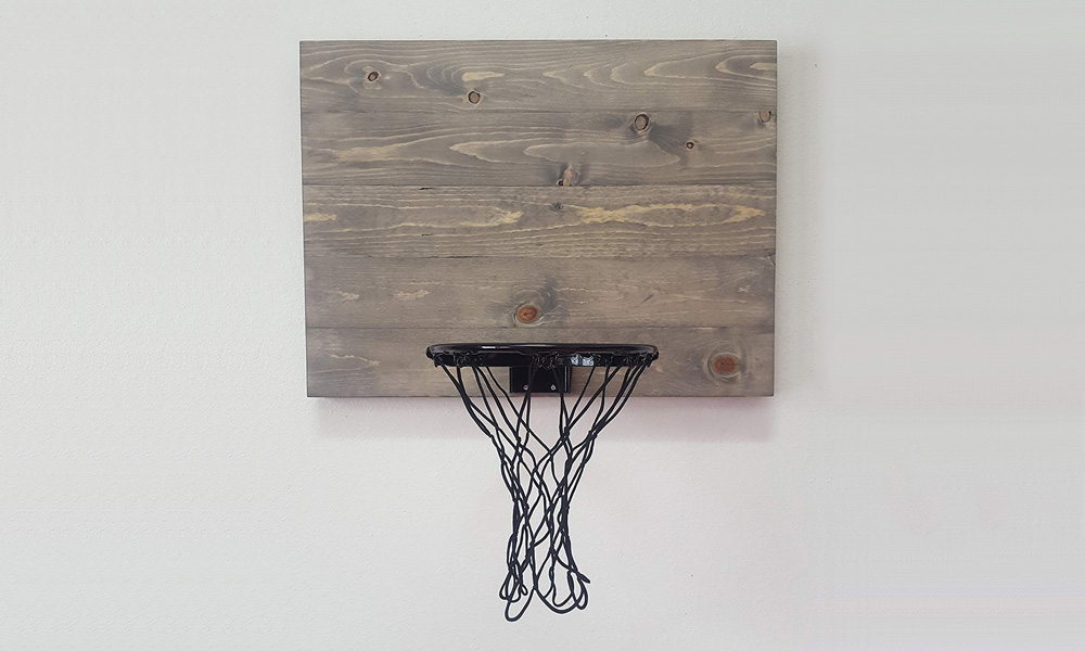 This Homemade Wooden Basketball Hoop
