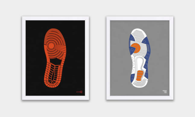 These Prints Highlight the Soles of Iconic Shoes
