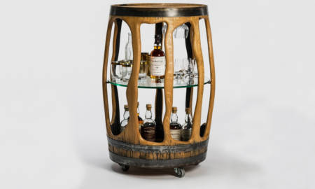 Balvenie-Bar-Cart-Is-Made-from-Old-Whiskey-Barrels-1