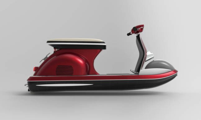 Reimagining the Vespa Scooter as a Jet Ski