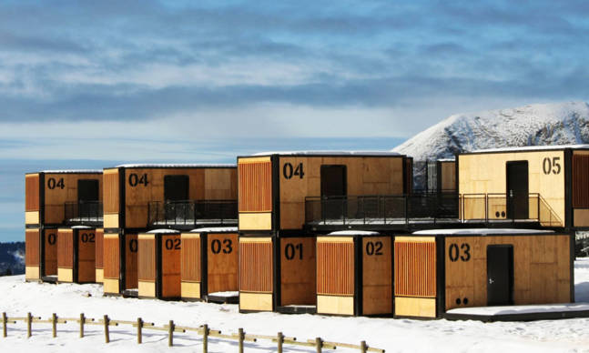 The Flying Nest Shipping Container Hotel Concept