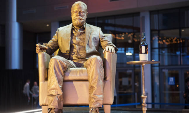 Nick Offerman Acted Like a Statue While Slowly Sipping Whisky for 45 Minutes