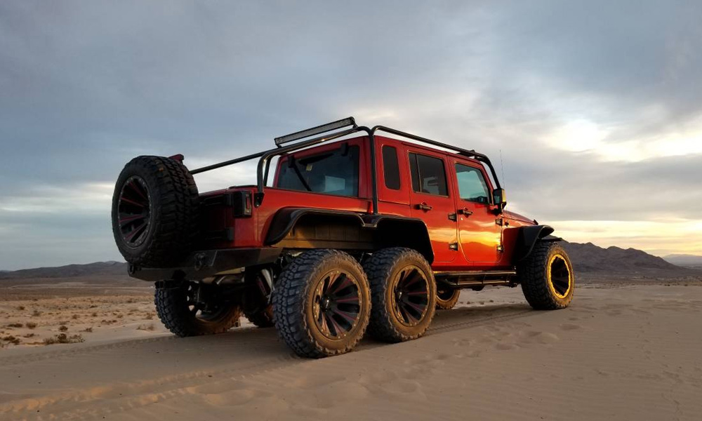 This 6×6 Jeep Wrangler Rubicon Pickup Is Hellcat Powered | Cool Material