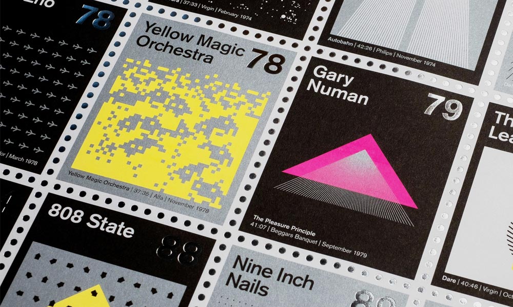 Dorothys-Latest-Poster-Reimagines-Influential-Electronic-Albums-as-Postage-Stamps-5