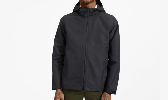 Everlane’s Latest Recycled Plastic Bottle Piece Is an All-Weather Rain Jacket