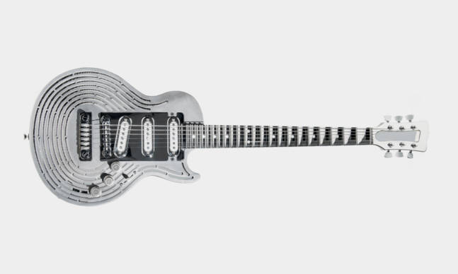 Sandvik 3D Printed Titanium Smash-Proof Guitar