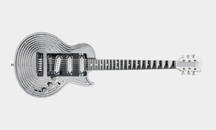 Sandvik 3d Printed Titanium Smash Proof Guitar Cool Material