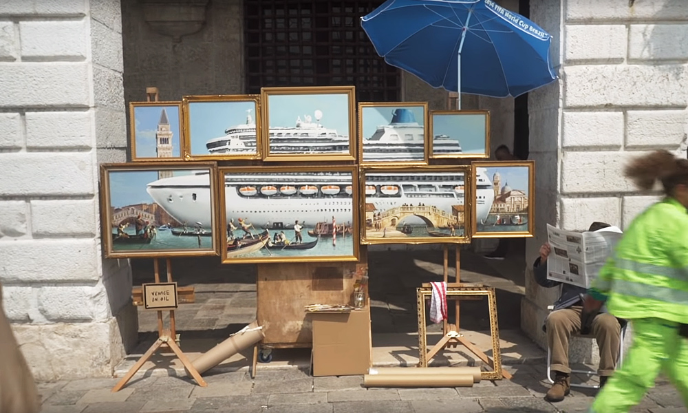Banksy Crashed a Century Old Art Exhibition in Venice