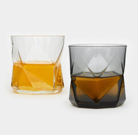 Faceted-Whiskey-Glasses
