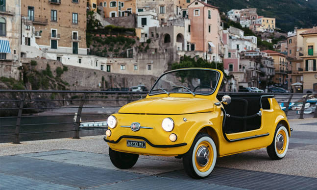 Rent a Vintage Electric Fiat in Italy