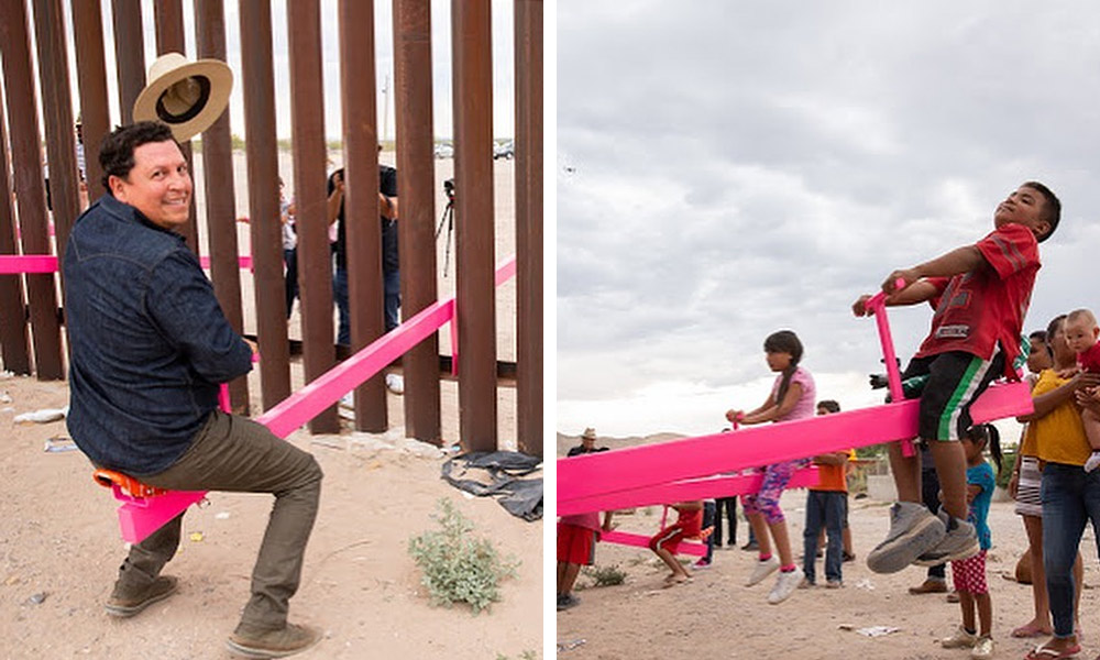 These-Artists-Connected-Communities-Across-the-Border-Wall-with-Teeter-Totters-3
