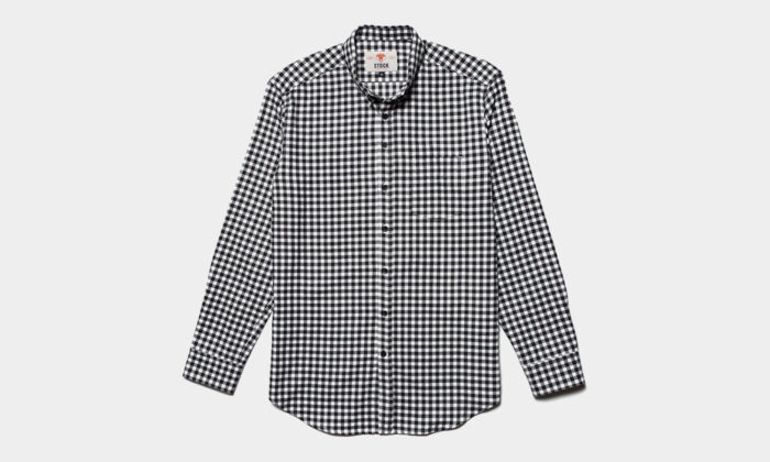 Stock-Mfg-Co-Black-Gingham-Flannel-Shirt